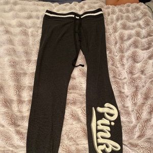 pink jogger style leggings